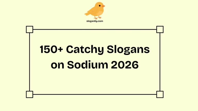 150+ Catchy Slogans on Sodium 2026