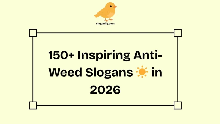 150+ Inspiring Anti-Weed Slogans ☀️ in 2026
