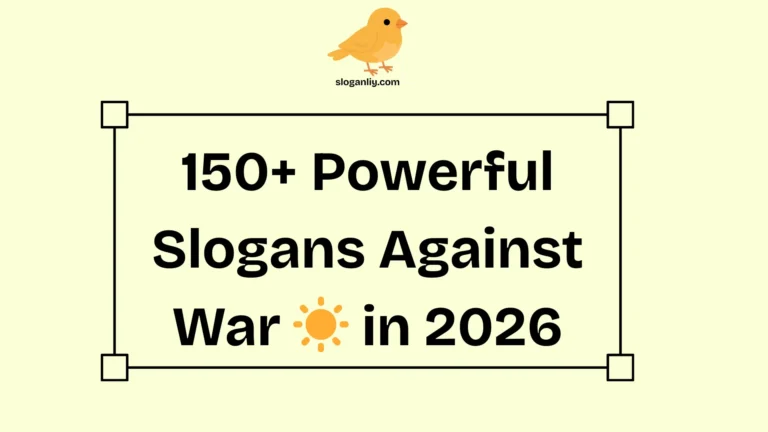 150+ Powerful Slogans Against War in 2026