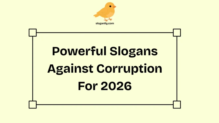 Powerful Slogans Against Corruption