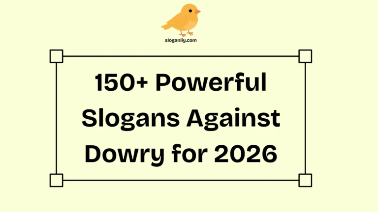 Powerful Slogans Against Dowry