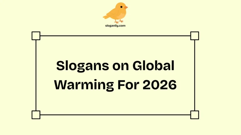 Slogans on Global Warming